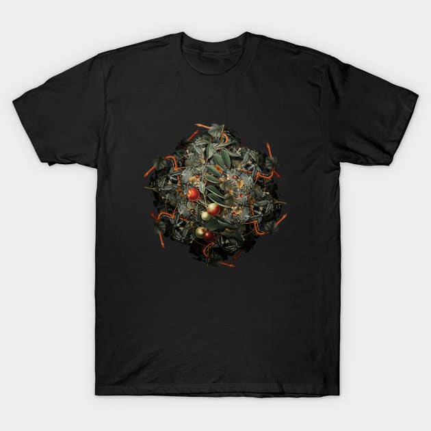 Vintage Chinese Jujube Fruit Wreath T-Shirt by Holy Rock Design